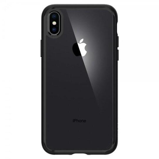 Spigen iPhone Xs Max Suojakuori Ultra Hybrid 360 Näytönsuoja Härdat Lasi Musta
