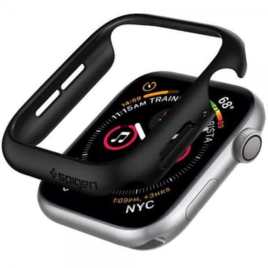 Spigen Apple Watch 44mm Kuori Thin Fit Musta