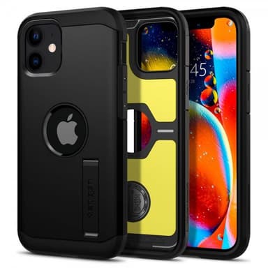 Spigen iPhone 12 Mini Suojakuori Tough Armor Musta