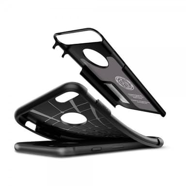 Slim Armor till iPhone 7/8/SE 2020 Suojakuori Musta