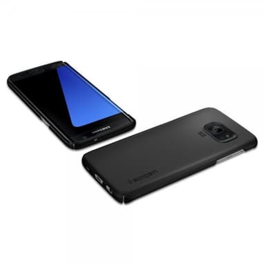 Spigen Samsung Galaxy S7 Edge Suojakuori Ultra Thin Musta