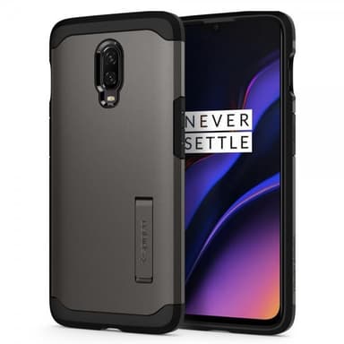 Spigen OnePlus 6T Suojakuori Tough Armor Gunmetal