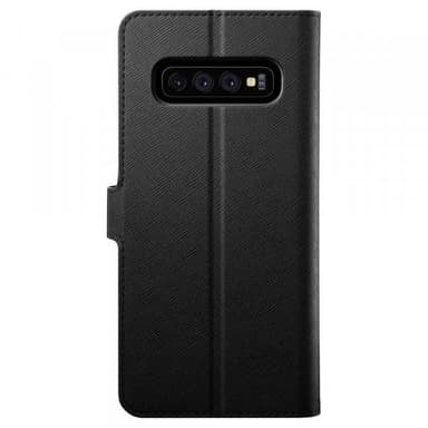 Spigen Samsung Galaxy S10 Suojakotelo La Manon Wallet Saffiano Musta