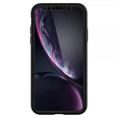 Spigen iPhone Xr Suojakuori med Näytönsuoja Ultra Thin 360 Musta