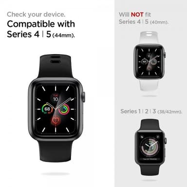 Spigen Apple Watch 44mm Näytönsuoja ProFlex EZ Fit Full Size 2 kpl