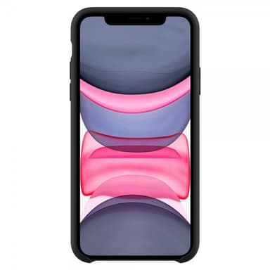 iPhone 11 Suojakuori Silikoniii Fit Musta