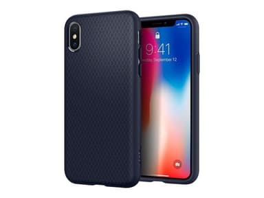 Liquid Air Armor till iPhone X Suojakuori MidnattsSininen