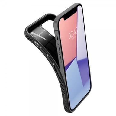 Spigen iPhone 12 Mini Suojakuori Liquid Air Matte Black