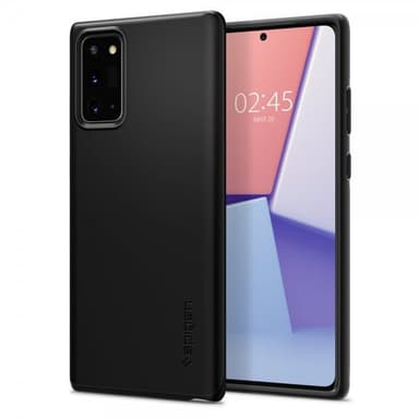 Spigen Samsung Galaxy Note 20 Kuori Thin Fit Musta