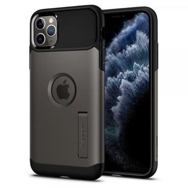 Spigen iPhone 11 Pro Max Kuori Slim Armor Gunmetal