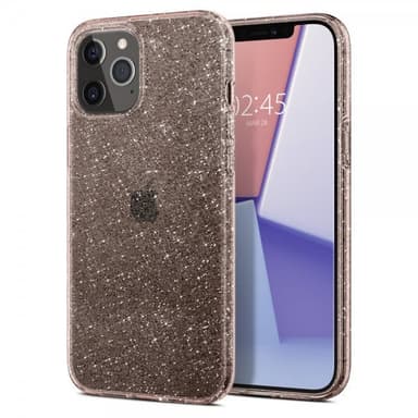 Spigen iPhone 12 Pro Max Suojakuori Liquid Crystal Glitter Rose Quartz