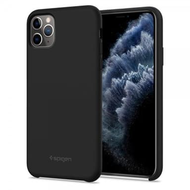 Spigen iPhone 11 Pro Max Kuori Silikoniii Fit Musta