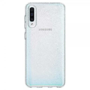 Samsung Galaxy A50 Suojakuori Liquid Crystal Glitter Läpinäkyvä