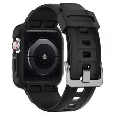 Spigen Apple Watch 44/45mm Kuori kanssa Ranneke Rugged Armor Pro Charcoal Grey