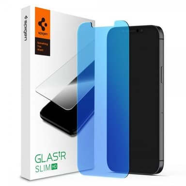 Spigen iPhone 12/iPhone 12 Pro Näytönsuoja GLAS.tR EZ Fit Anti-Blue