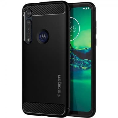 Spigen Motorola Moto G8 Plus Kuori Rugged Armor Matte Black