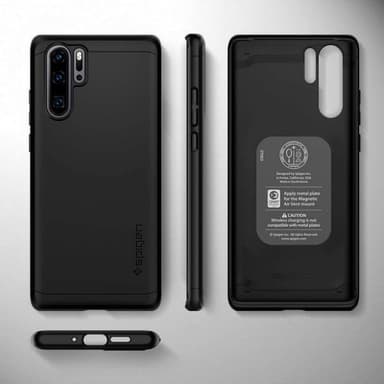 Spigen Huawei P30 Pro Kuori Thin Fit 360 Näytönsuojalla Musta
