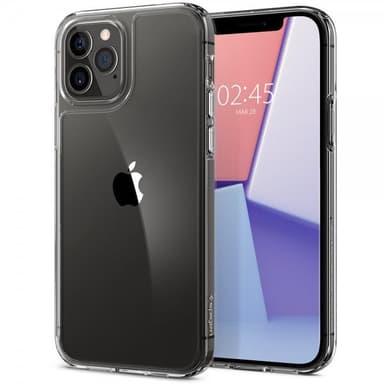 Spigen iPhone 12/iPhone 12 Pro Suojakuori Quartz Hybrid Crystal Clear