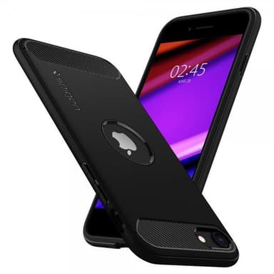 Spigen iPhone 7/8/SE Kuori Rugged Armor Matte Black