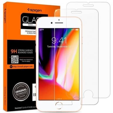 Spigen iPhone 7/8/SE 2020 Näytönsuoja GLAS.tR 2-kpl