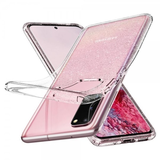 Spigen Samsung Galaxy S20 Suojakuori Liquid Crystal Glitter Crystal Quartz