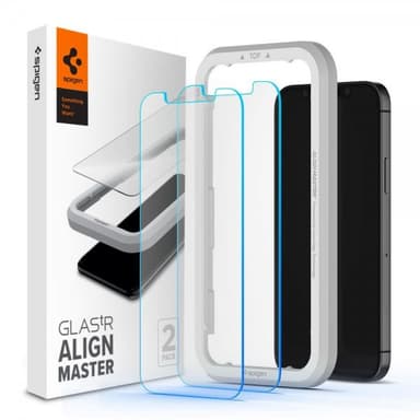 Spigen iPhone 12 Mini Näytönsuoja GLAS.tR ALIGNmaster FC 2 kpl