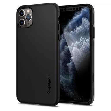 Spigen iPhone 11 Pro Kuori Thin Fit 360 Näytönsuojalla Musta