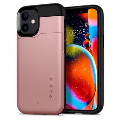 Spigen iPhone 12/iPhone 12 Pro Suojakuori Slim Armor CS Ruusukulta