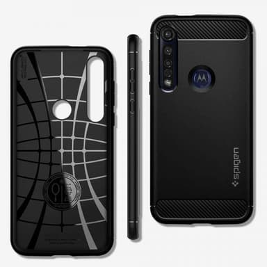 Spigen Motorola Moto G8 Plus Kuori Rugged Armor Matte Black