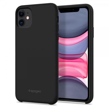 iPhone 11 Suojakuori Silikoniii Fit Musta