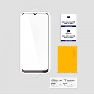 Spigen Samsung Galaxy A40 Näytönsuoja Lasi.tR Härdat Lasi Full Size Musta
