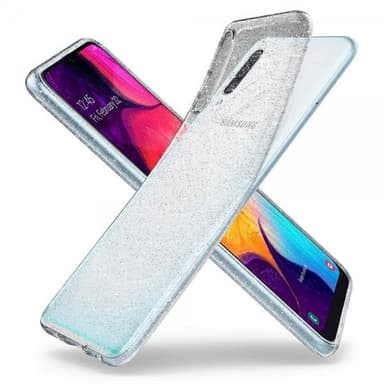 Samsung Galaxy A50 Suojakuori Liquid Crystal Glitter Läpinäkyvä