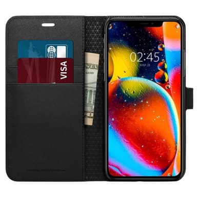 Spigen iPhone 11 Pro Max Suojakotelo Wallet S Musta