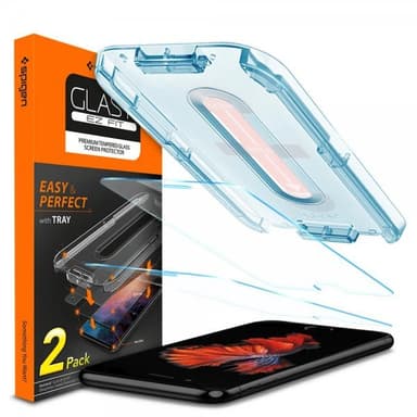 Spigen iPhone 7/8 Näytönsuoja GLAS.tR EZ Fit 2-pack