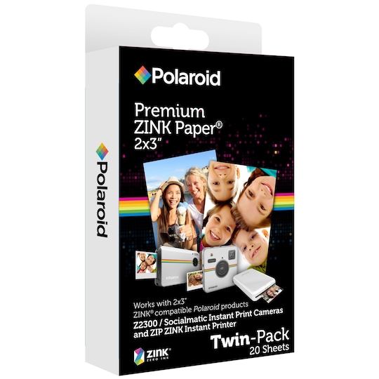 Polaroid ZINK 2x3" valokuvapaperi (tuplapakkaus)