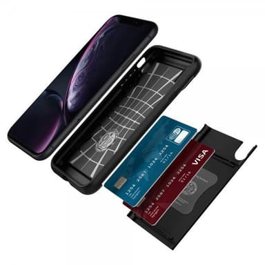 Spigen iPhone Xr Kuori Slim Armor CS Musta