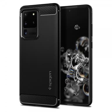 Spigen Samsung Galaxy S20 Ultra Kuori Rugged Armor Matte Black