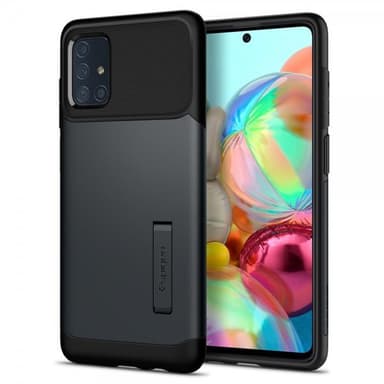 Spigen Samsung Galaxy A71 Suojakuori Slim Armor Metal Slate