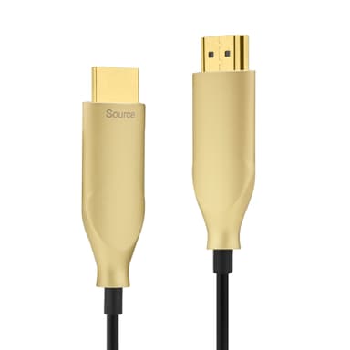NÖRDIC 10 m aktiivinen AOC kuituoptinen HDMI 2.0, 4K 60 Hz, 18 Gb/s, EDID CEC HDR ARC Dolby DTS-HD