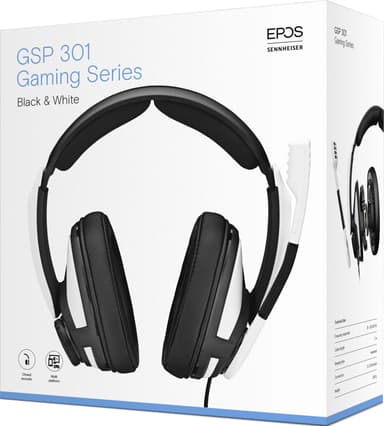 EPOS | Sennheiser GSP 301 pelikuulokkeet (valkoinen)