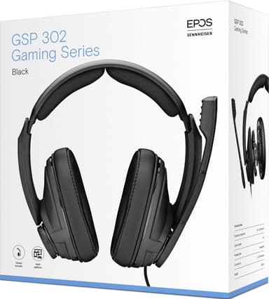 EPOS | Sennheiser GSP 302 pelikuulokkeet (musta)