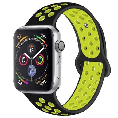 EBN Sport Rannekoru Apple Watch 4 (40) - musta / keltainen