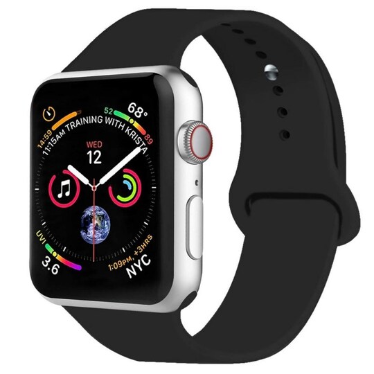 Apple Watch 4 (44mm) Sport Rannekoru - Musta