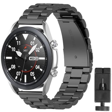 Rannekoru ruostumatonta terästä Samsung Galaxy Watch 3 (45mm) - Must