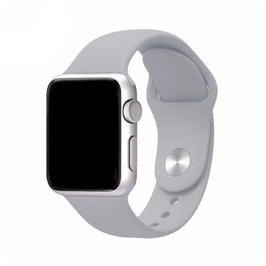 Apple Watch 42mm Sportband-vaaleanharmaa