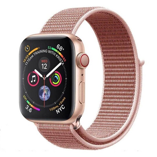 Apple Watch 4 (40 mm) nylonrannekoru - ruusunpunainen