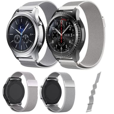 Milanese magneettinen Samsung Gear S3 Frontier / Classic (hopea)