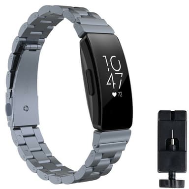 Rannekoru ruostumatonta terästä FITBIT Inspire / Inspire HR - harmaa