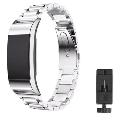 Rannekoru ruostumatonta terästä FITBIT Charge 3 - hopea