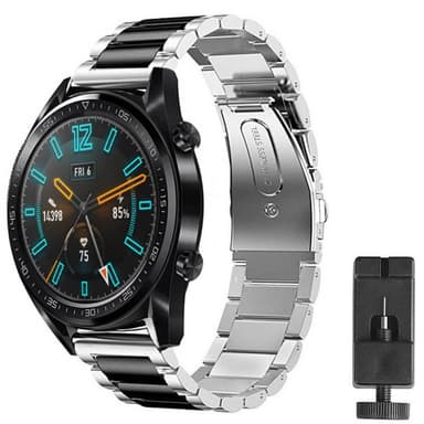 Huawei Watch GT2 Rannekoru ruostumatonta terästä - hopea / sv
